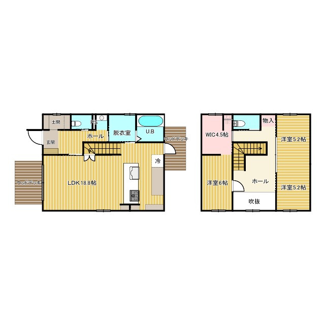 西蒲田モデルハウス　中古戸建　の間取り