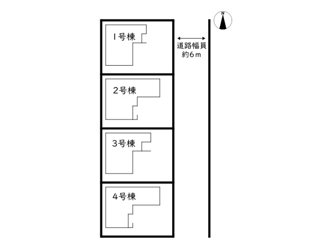 【区画図】 | 姫路市勝原区宮田／全4棟