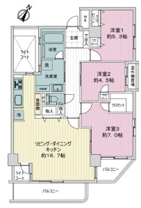 ルイシャトレ金町の間取り
