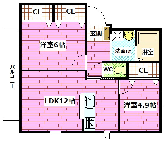 シャーメゾン熊野東 C棟の間取り