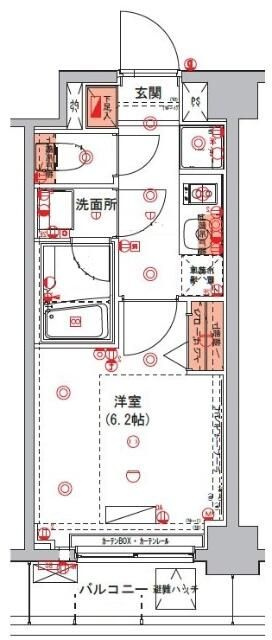 ハーモニーレジデンス東京ウエストの間取り