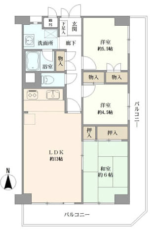 小金井市中町３丁目の中古マンション