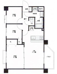 セザール第二北千住の間取り