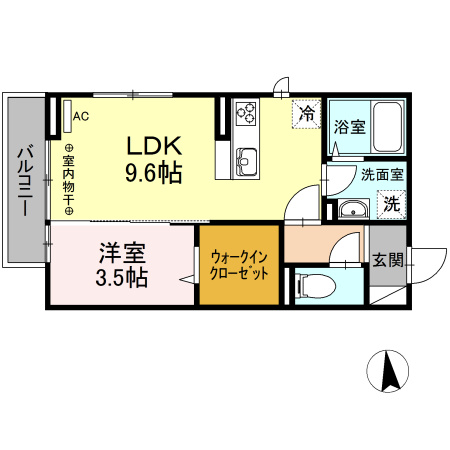 【間取り】 | Lupinus B棟(ルピナスビートウ)