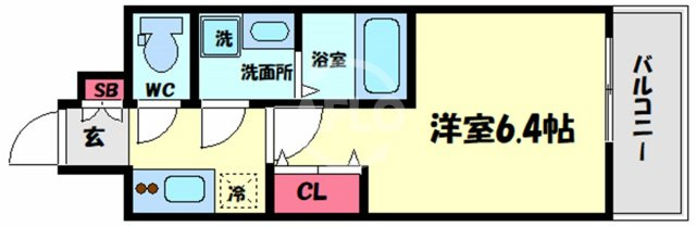 ファーストフィオーレ九条の間取り|ファーストフィオーレ九条　開放感ある間取り