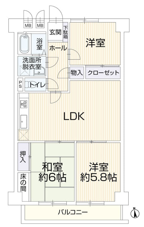 日野市旭が丘３丁目の中古マンション