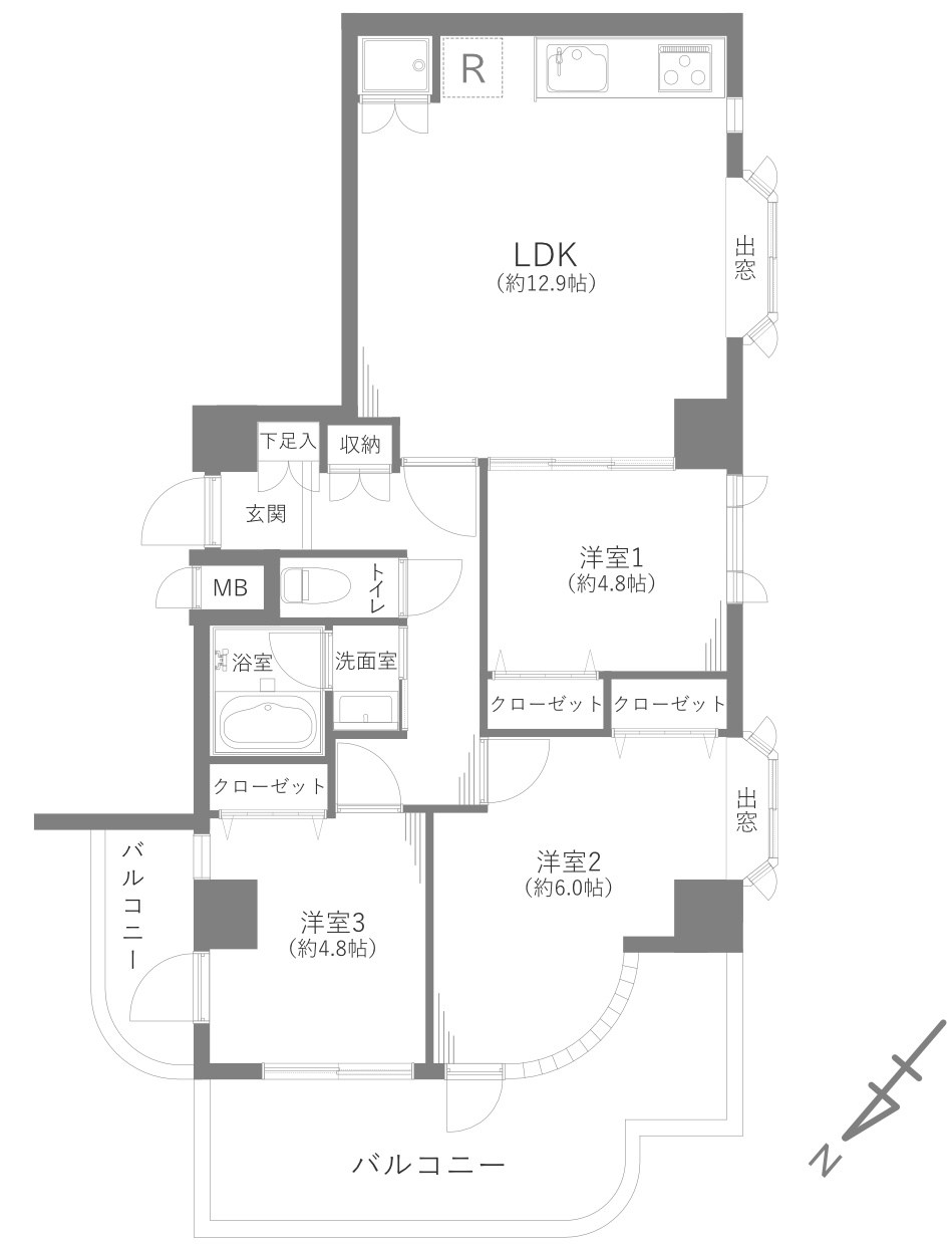 ロイヤル多摩蘭坂ハイツの間取り