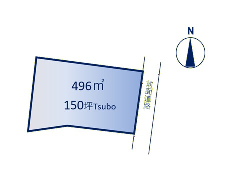 深空　売り土地の土地図