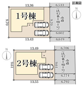 リーブルガーデン葛城市葛木3期の区画図