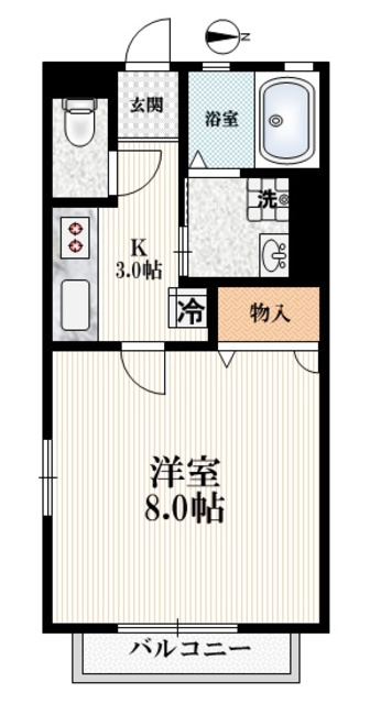 アリエッタ光が丘の間取り|【間取り】　角部屋２面採光
