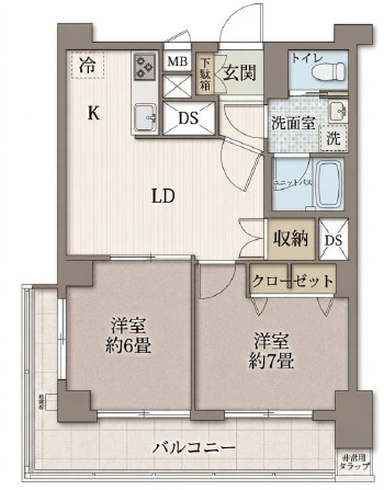 弦巻リハイムの間取り