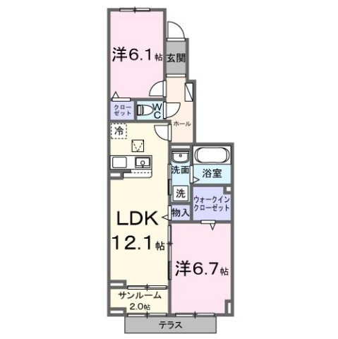 【間取り】 | ロータス水巻１