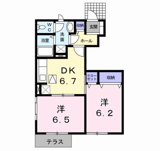【間取り】 | サザンヒルズＡ