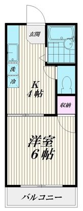 タウンハウスツクモの間取り|間取りです。