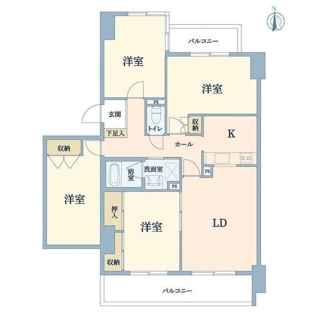 プレシジョン青葉台（旧　ライムライト松風台３）の間取り