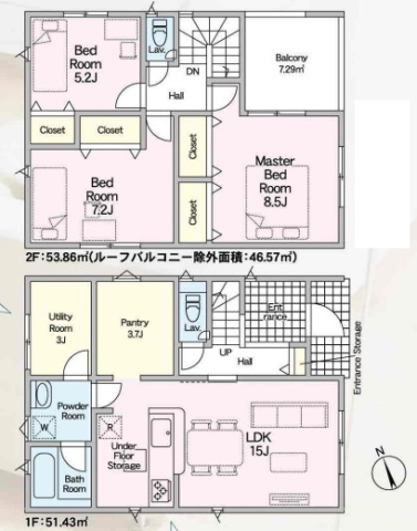 ★大津市際川　第2期　新築一戸建ての間取り