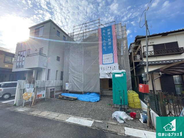 大津市際川　第2期　新築一戸建ての外観|周辺は落ち着いた街並みの住宅地！子育てがしやすい住環境です！まだ未完成ですが、現地でしかわからない事もございます。是非一度ご覧ください。