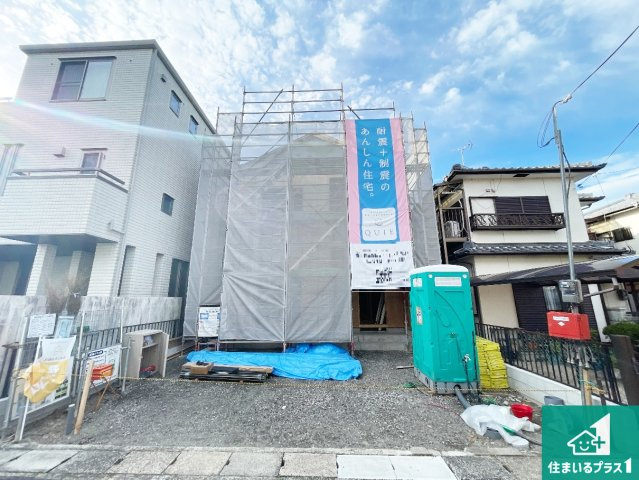 大津市際川　第2期　新築一戸建ての外観|周辺は落ち着いた街並みの住宅地！子育てがしやすい住環境です！まだ未完成ですが、現地でしかわからない事もございます。是非一度ご覧ください。