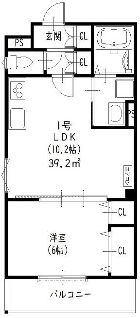クリエオーレ滝ノ町の間取り