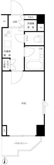ルーブル西早稲田弐番館の間取り