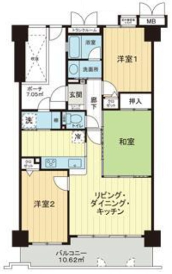 【間取り】 | 四季彩都いちょう館