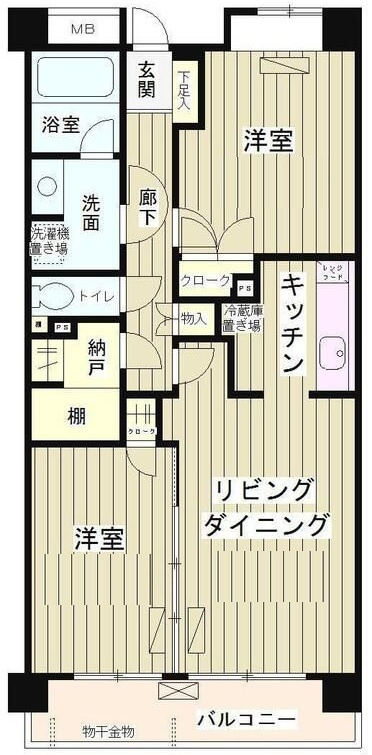 レジデンスシャルマン林試の森の間取り|間取りです。
