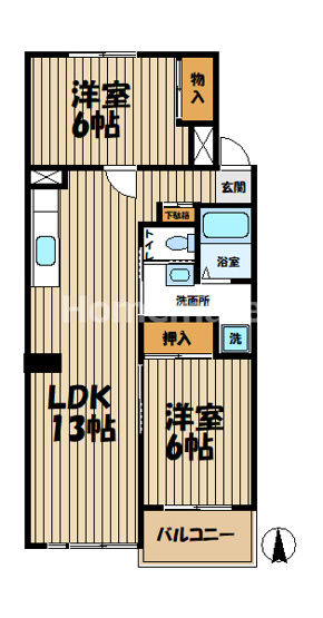 【間取り】 | ホワイトハウス本郷台