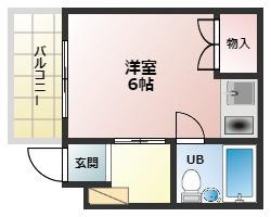 シャンブルド甲東園の間取り