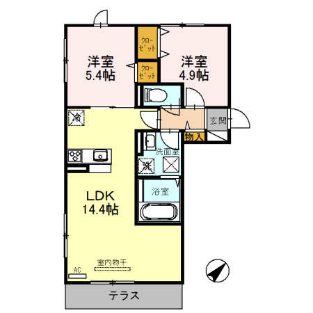 はなあずみの間取り