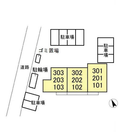 プランドールコートの区画図