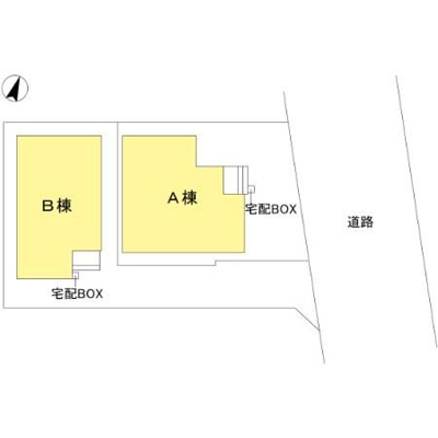 【区画図】 | 西原町5丁目貸家　A棟 1号室