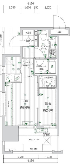 【間取り】 | グランフォーレプライム大濠南