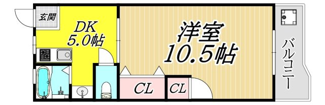 松俊ハイツの間取り