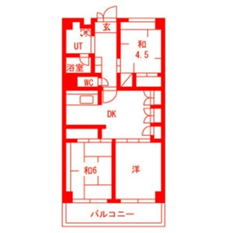 テレパレス横須賀の間取り|各居室広々とした間取り♪