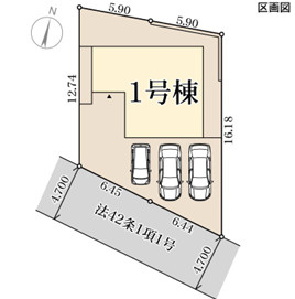 リーブルガーデン寝屋川市国松町2期の区画図