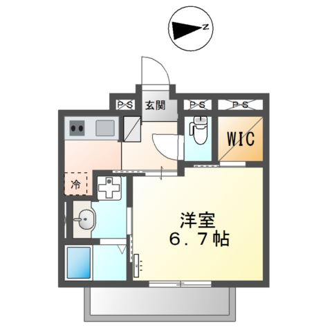 パシフィカ二日市駅前の間取り