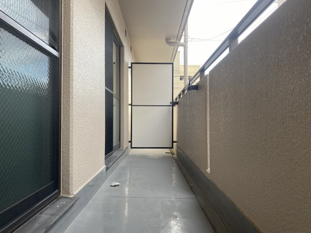 日恵ハイツＤ棟のバルコニー