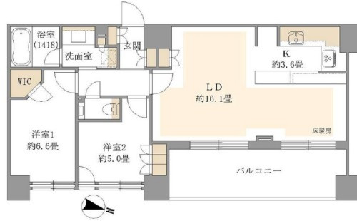 【間取り】 | プラウド新宿御苑エンパイア
