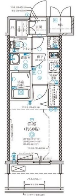 ディアレイシャス上前津の間取り