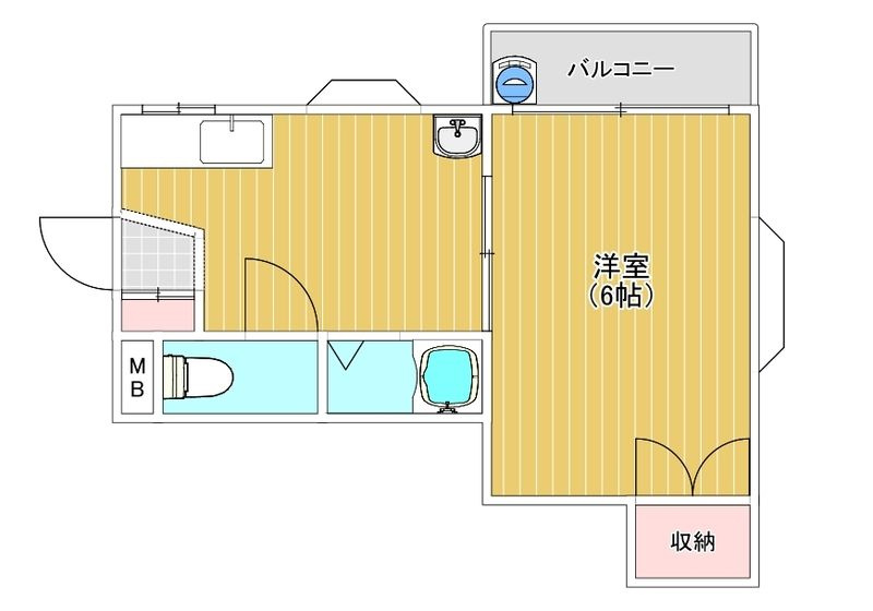 シャルム城南の間取り