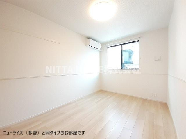 豊岡市伏のアパートの内装|【完成イメージ】洋室６．４帖のお部屋にもエアコンが付きます！
