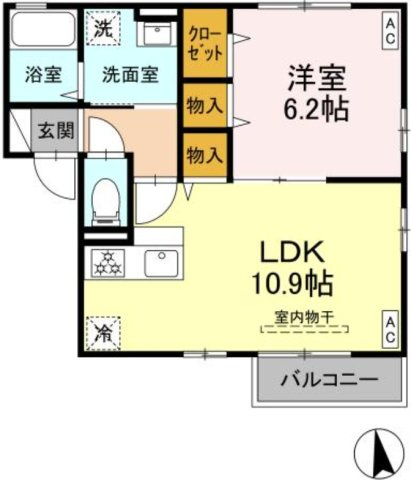 エスペランサB棟の間取り