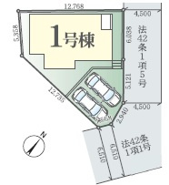 船橋市坪井西１丁目１期の区画図