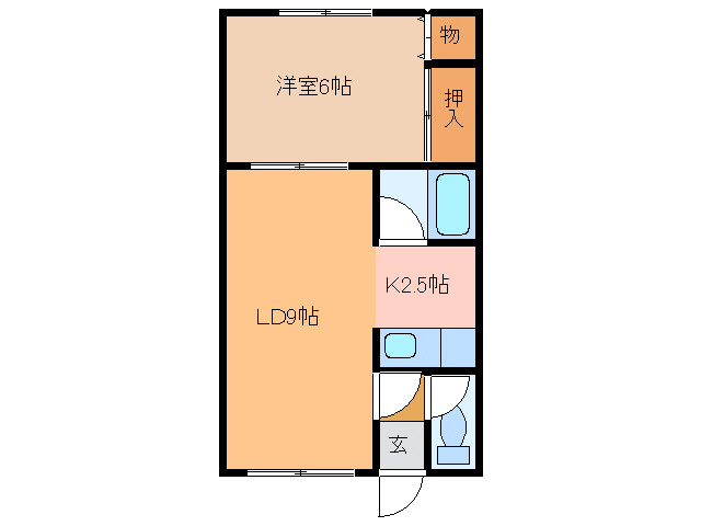 エスレイア共栄町の間取り