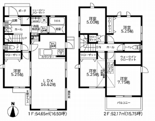 【仲介手数料０円】藤沢市用田3期　新築一戸建て　の間取り|【仲介手数料０円】藤沢市用田3期　新築一戸建て