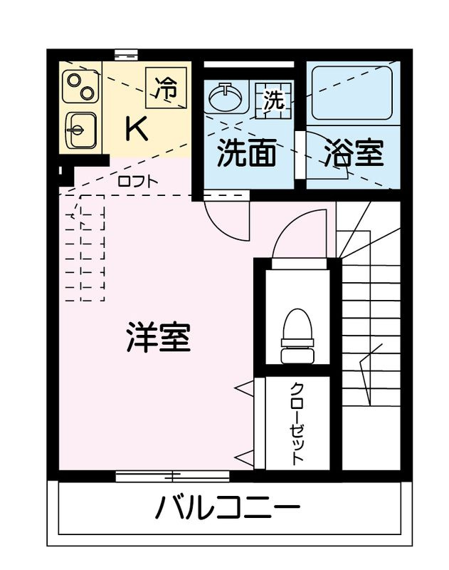 ウエストハイム一ノ割の間取り