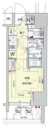 プレサンス三宮エレガンシアの間取り