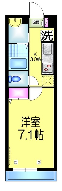 ＭＡＩＳＯＮ　ＤＥ　ＢＯＮＨＥＵＲ　メゾンドボヌールの間取り|★洋室７．１帖★