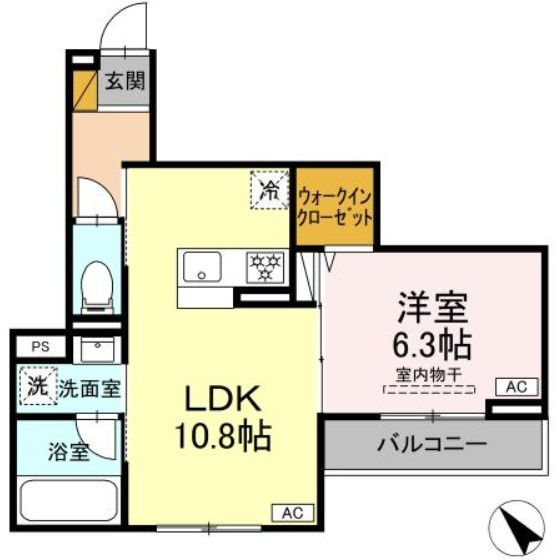 D-Clairの間取り