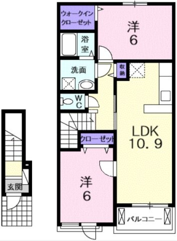 ラメゾンショコラの間取り
